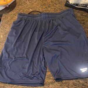 Reebok Men's Dark Blue Athletic Shorts